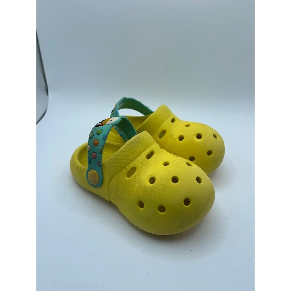 Duck Clogs‎ Sandals Yellow Slip On Casual Cute Toddler Shoes ISOMM